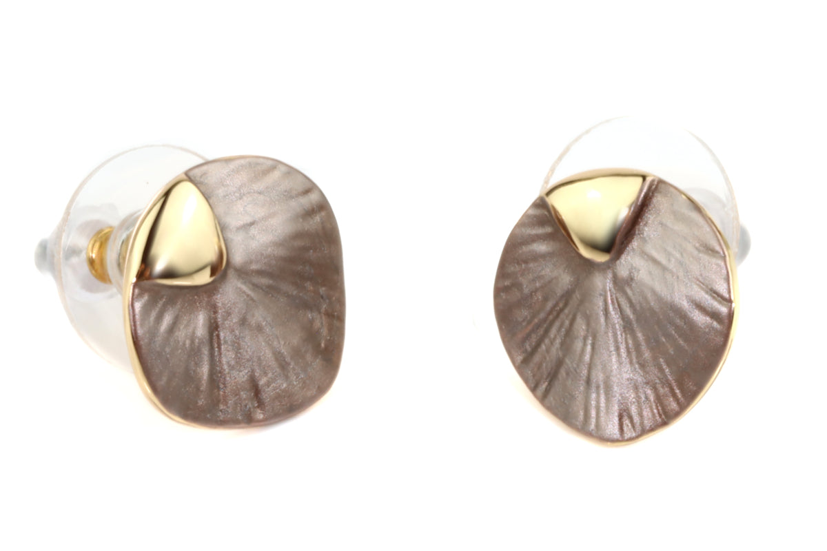 Ginko Ohrstecker - Coffee Gold