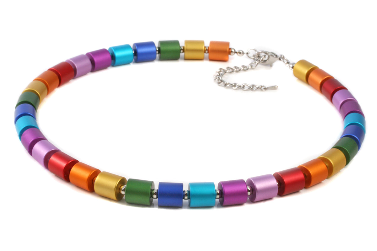Collier mit Alu-Zylindern, Multi