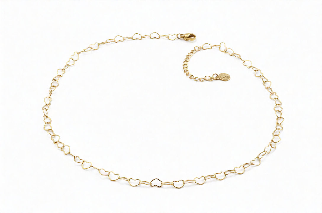 Herz Kette - Edelstahl