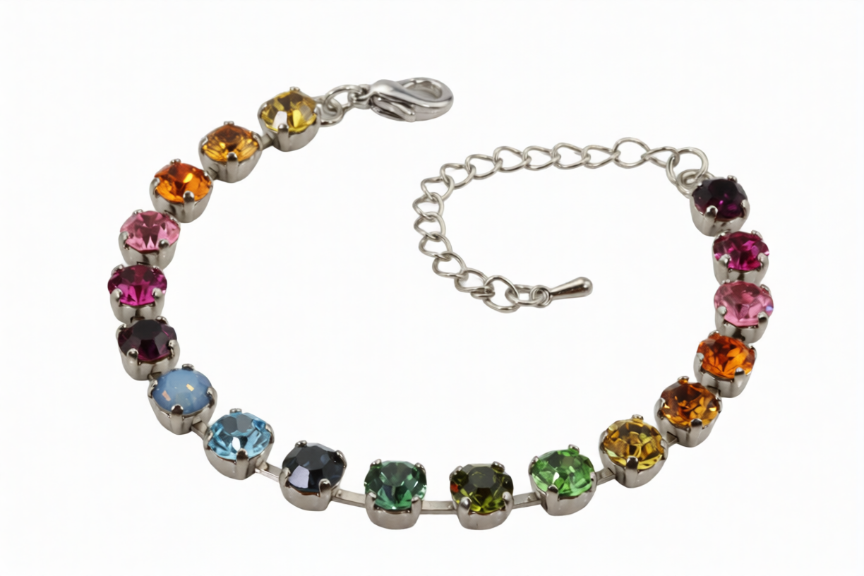 Armband - Multicolor - Swarovski Kristalle