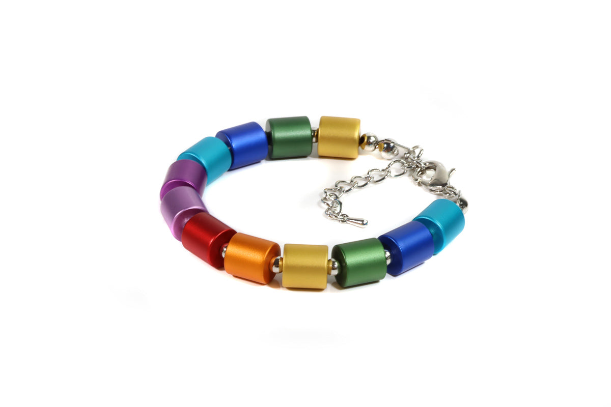 Armband mit Alu-Zylindern, Multi