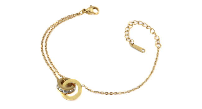 Armband - 2 Ringe - Edelstahl